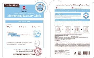 Image of cello pack - leaders insolution coconut moisturizing recovery mask cello pack